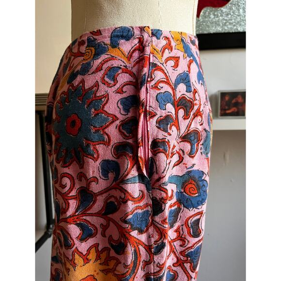 Vintage 70s Psychedelic Floral Set | Tunic + Flared Pants | Indian Cotton | XS/S - Picture 9 of 10